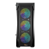  PC Power Flow Dark Lite Mesh Mid Tower ATX Gaming Casing with Power Supply
